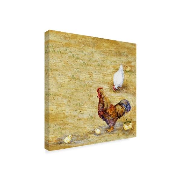 Sher Sester 'Chicken Yard' Canvas Art,14x14